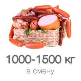 Колбасный цех с производительностью 1000-1500 кг колбасы в смену