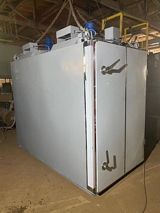 Камера термодымовая Я16-АФЖ 200 кг (рыбная, внутри нержавейка, разборная, с водяным охладителем дыма, однорамная, с рамой)