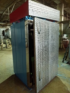 Камера термодымовая Я16-АФЖ 200 кг (паровая, внутри нержавейка, разборная, однорамная, с рамой)